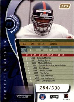 2000 Playoff Absolute - Coaches Honors #220 Cornelius Griffin Back