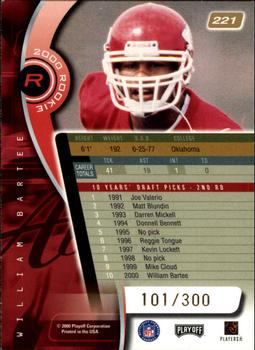 2000 Playoff Absolute - Coaches Honors #221 William Bartee Back