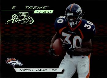 2000 Playoff Absolute - Extreme Team #XT-3 Terrell Davis Front