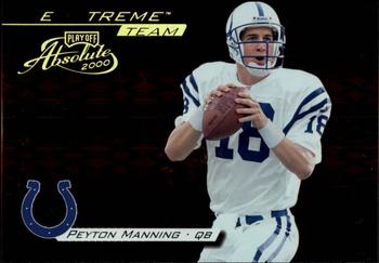 2000 Playoff Absolute - Extreme Team #XT-5 Peyton Manning Front
