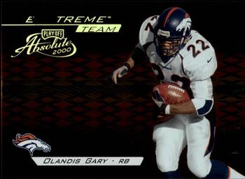 2000 Playoff Absolute - Extreme Team #XT-17 Olandis Gary Front