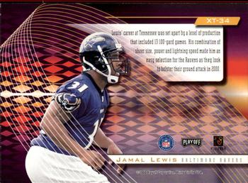 2000 Playoff Absolute - Extreme Team #XT-34 Jamal Lewis Back
