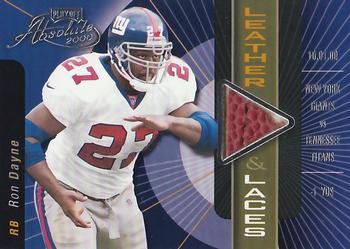 2000 Playoff Absolute - Leather and Laces #RD27 Ron Dayne Front