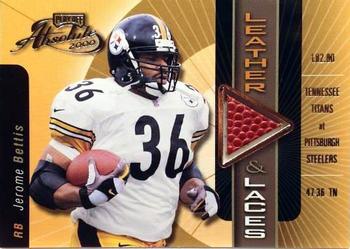 2000 Playoff Absolute - Leather and Laces #JB36 Jerome Bettis Front