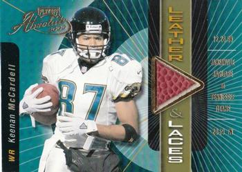 2000 Playoff Absolute - Leather and Laces #KM87 Keenan McCardell Front