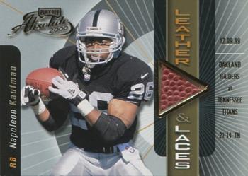 2000 Playoff Absolute - Leather and Laces #NK26 Napoleon Kaufman Front