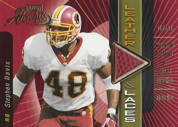 2000 Playoff Absolute - Leather and Laces #SD48 Stephen Davis Front