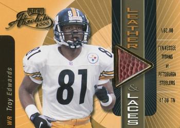 2000 Playoff Absolute - Leather and Laces #TE81 Troy Edwards Front