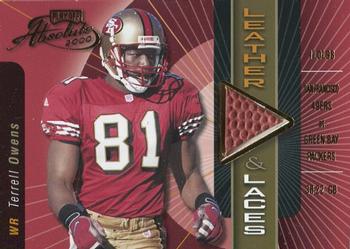 2000 Playoff Absolute - Leather and Laces #TO81-A Terrell Owens Front