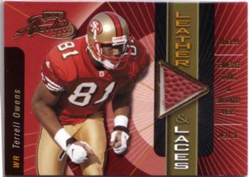2000 Playoff Absolute - Leather and Laces #TO81-B Terrell Owens Front