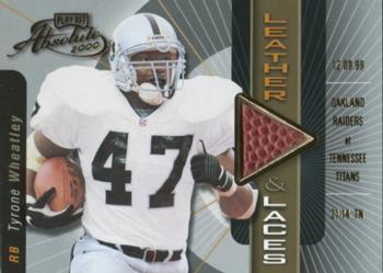 2000 Playoff Absolute - Leather and Laces #TW47 Tyrone Wheatley Front
