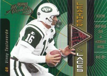2000 Playoff Absolute - Leather and Laces #VT16 Vinny Testaverde Front