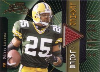 2000 Playoff Absolute - Leather and Laces #DL25-B Dorsey Levens Front