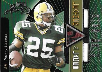 2000 Playoff Absolute - Leather and Laces Combos #DL25-B Dorsey Levens Front