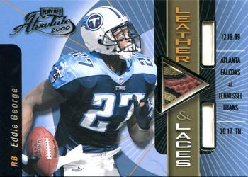 2000 Playoff Absolute - Leather and Laces Combos #EG27-A Eddie George Front
