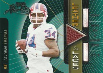 2000 Playoff Absolute - Leather and Laces Combos #TT34 Thurman Thomas Front