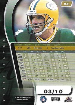2000 Playoff Absolute - Players Honors #65 Brett Favre Back