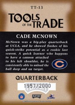 2000 Playoff Absolute - Tools of the Trade #TT-13 Cade McNown Back