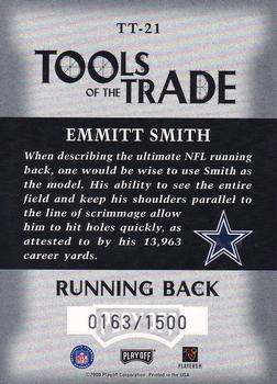 2000 Playoff Absolute - Tools of the Trade #TT-21 Emmitt Smith Back