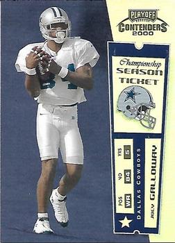 2000 Playoff Contenders - Championship Ticket #24 Joey Galloway Front