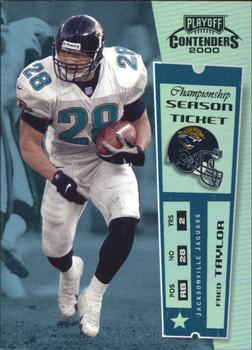 2000 Playoff Contenders - Championship Ticket #43 Fred Taylor Front