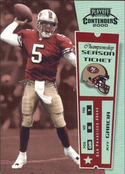 2000 Playoff Contenders - Championship Ticket #74 Jeff Garcia Front
