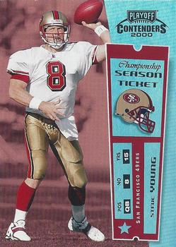 2000 Playoff Contenders - Championship Ticket #76 Steve Young Front