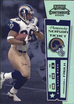 2000 Playoff Contenders - Championship Ticket #83 Marshall Faulk Front
