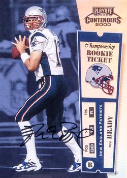 2000 Playoff Contenders - Championship Ticket #144 Tom Brady Front