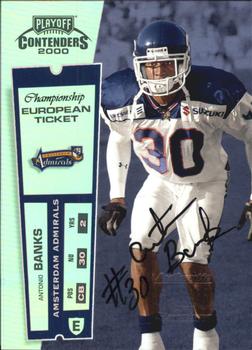2000 Playoff Contenders - Championship Ticket #151 Antonio Banks Front