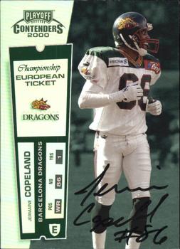 2000 Playoff Contenders - Championship Ticket #154 Jeremaine Copeland Front
