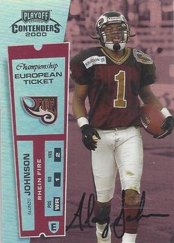 2000 Playoff Contenders - Championship Ticket #163 Alonzo Johnson Front