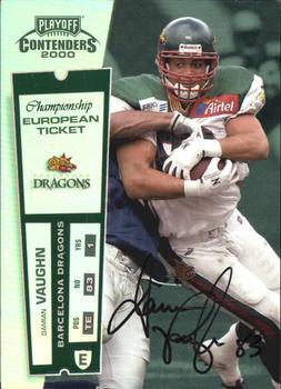 2000 Playoff Contenders - Championship Ticket #179 Damian Vaughn Front