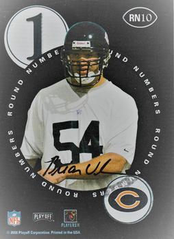 2000 Playoff Contenders - Round Numbers Autographs #RN10 Corey Simon / Brian Urlacher Back