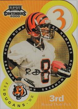 2000 Playoff Contenders - Round Numbers Autographs Gold #RN9 Ron Dugans / Laveranues Coles Front