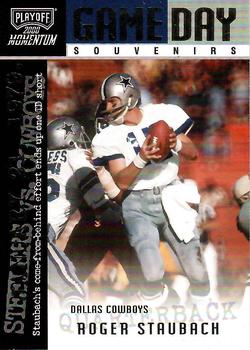 2000 Playoff Momentum - Game Day Souvenirs #GDS 6 Roger Staubach Front