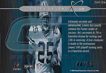 2000 Playoff Momentum - Generations Gold #GN-26 Dorsey Levens Back