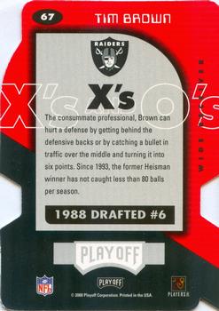 2000 Playoff Momentum - X's #67 Tim Brown Back