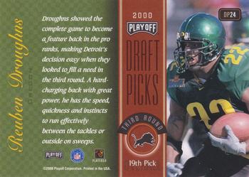 2000 Playoff Prestige - Draft Picks #DP24 Reuben Droughns Back