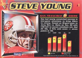 1995 Stadium Club - Power Surge #P1 Steve Young Back