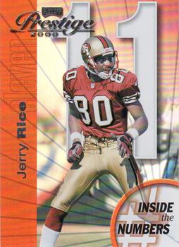 2000 Playoff Prestige - Inside the Numbers #IN11 Jerry Rice Front