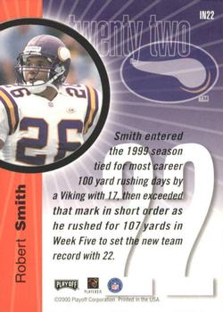 2000 Playoff Prestige - Inside the Numbers #IN22 Robert Smith Back
