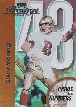 2000 Playoff Prestige - Inside the Numbers #IN43 Steve Young Front