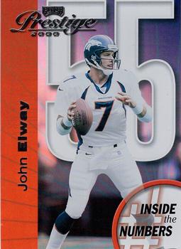 2000 Playoff Prestige - Inside the Numbers #IN55 John Elway Front