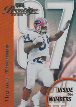 2000 Playoff Prestige - Inside the Numbers #IN87 Thurman Thomas Front