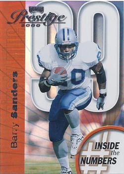 2000 Playoff Prestige - Inside the Numbers #IN99 Barry Sanders Front