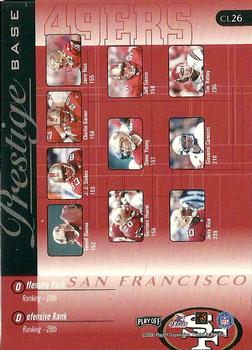 2000 Playoff Prestige - Team Checklists #CL26 Jerry Rice Back
