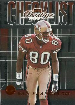 2000 Playoff Prestige - Team Checklists #CL26 Jerry Rice Front