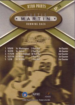 2000 Playoff Prestige - Xtra Points #XP-25 Curtis Martin Back