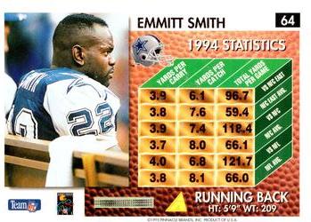 1995 Summit #64 Emmitt Smith Back